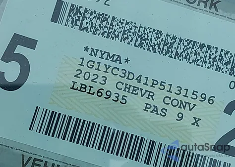 2023 Chevrolet Corvette Stingray Rwd 3Lt z USA, uszkodzony, nr VIN 1G1YC3D41P5131596